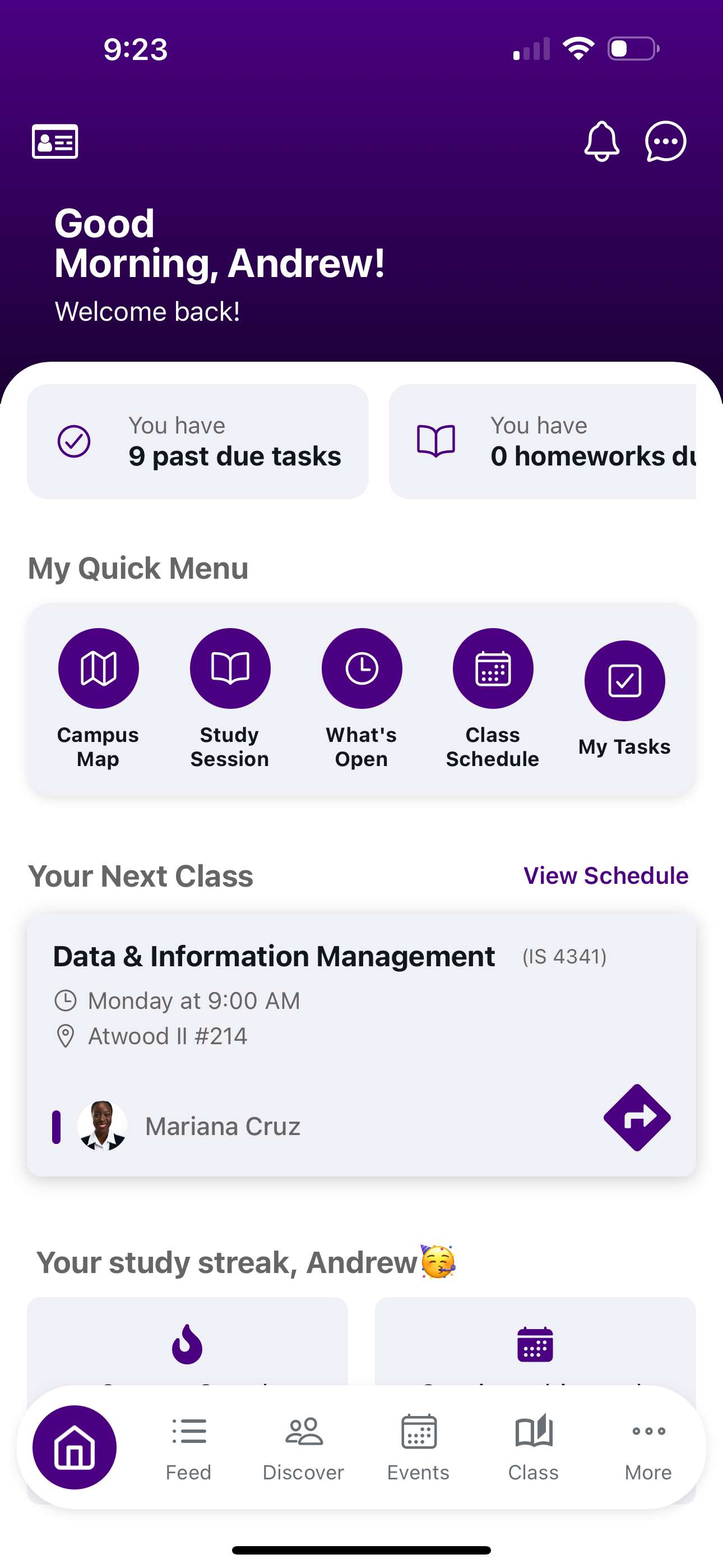 Home Screen
