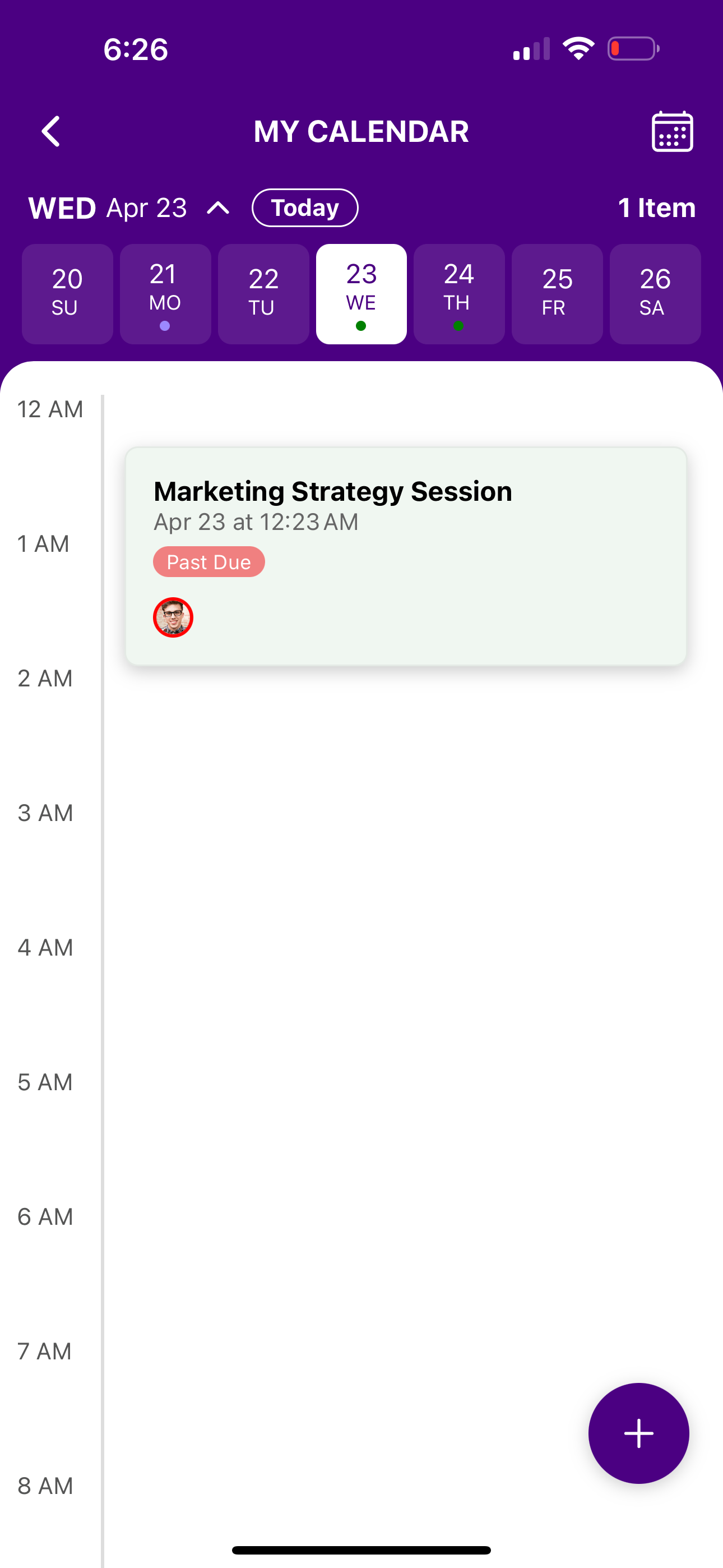 Stay on top of your schedule
